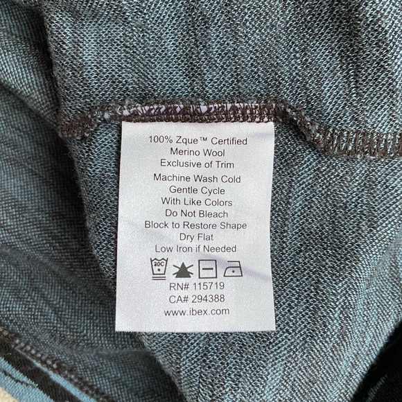 ibex 100% Merino Wool Long Sleeve Full Zip Jacket Sweater  Women’s Size Medium - Picture 4 of 12